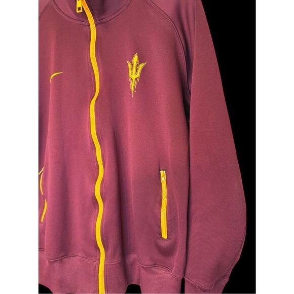 Arizona State Sun Devils Full Zip Track Jacket Youth XL Nike Dri-Fit - Picture 6 of 14